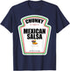Halloween Matching Costume Chunky Mexican Salsa Bottle Label T-Shirt - T-Shirt | Navy