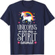 Unicorns Are My Spirit Animal T shirt Unicorn Girls Women T-Shirt - T-Shirt | Navy