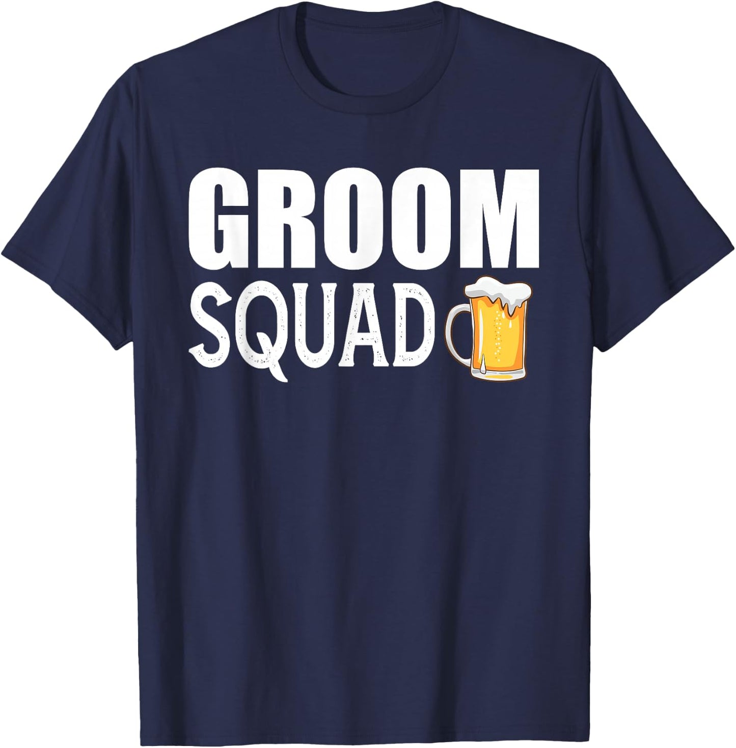 Groom Squad Shirt Matching Wedding Bachelor Party Groomsmen T-Shirt - T-Shirt | Navy