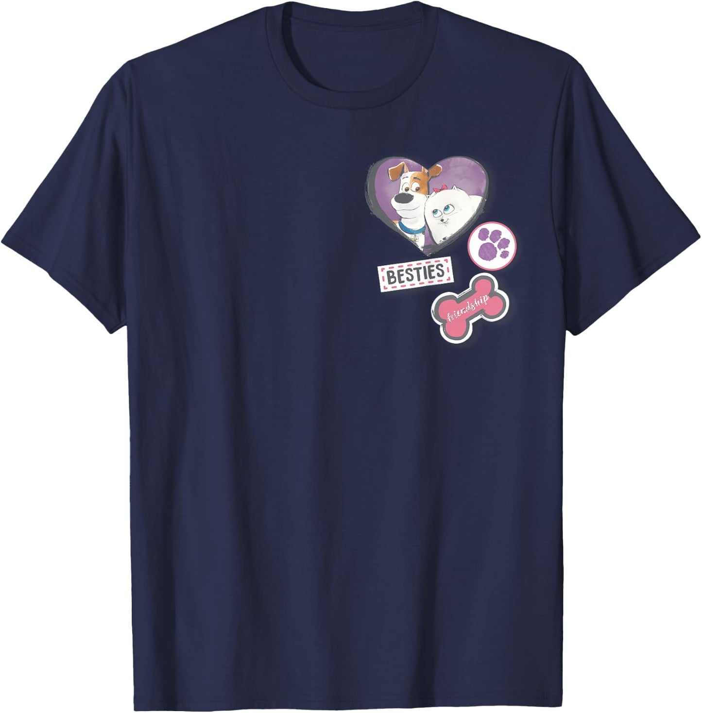 The Secret Life of Pets 2 Besties Forever T-Shirt - T-Shirt | Navy