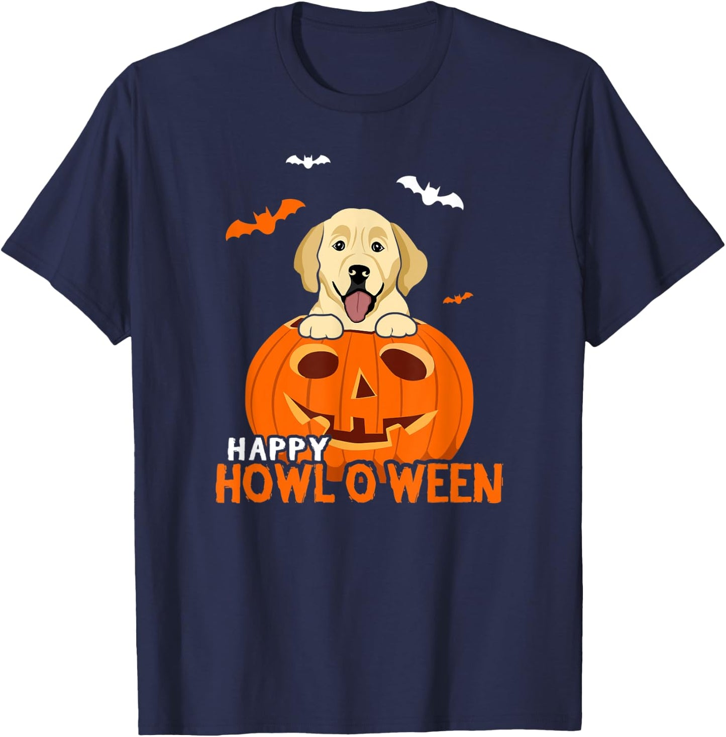 Golden Retriever Halloween Pumpkin Costumes Thanksgiving T-Shirt - T-Shirt | Navy