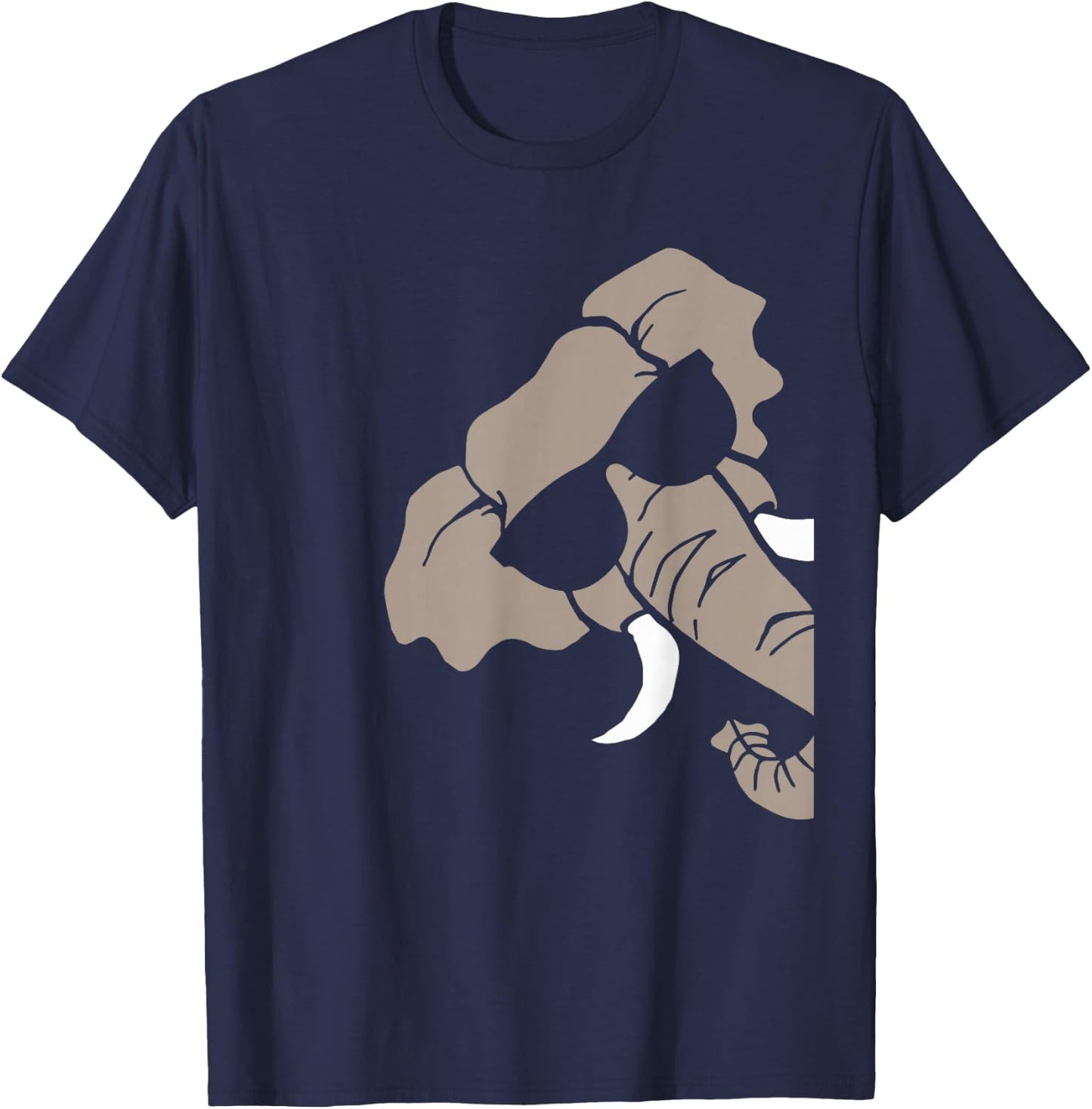 Elephant with Glasses T-Shirt - T-Shirt | Navy