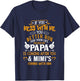 Funny If You Mess with Me My Papa and Mimi is Coming T-Shirt - T-Shirt | Navy