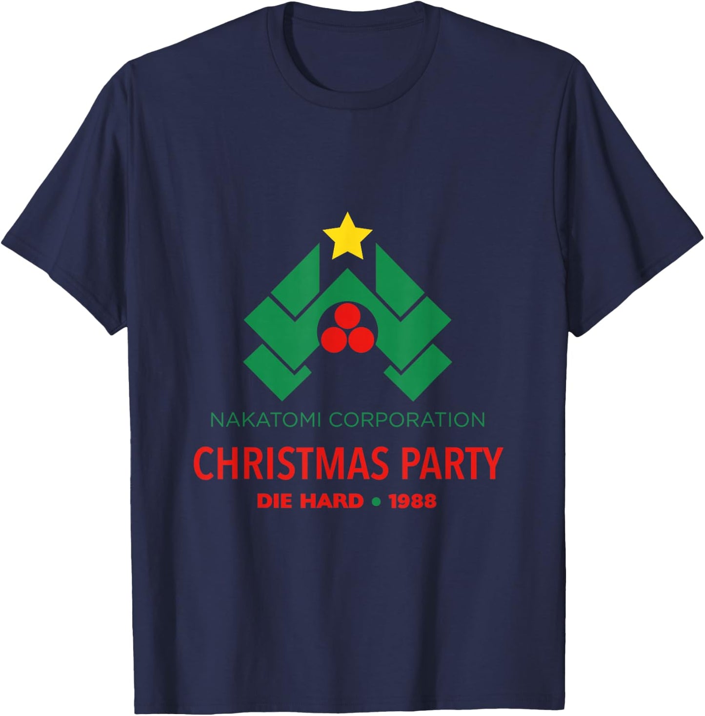 The Hard Nakatomi Corporation Christmas Party 1988 T-Shirt - T-Shirt | Navy