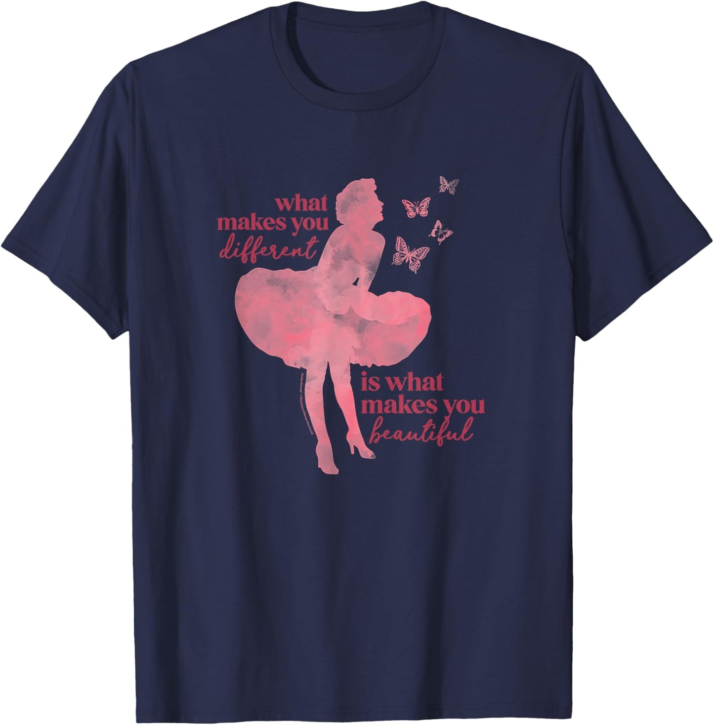 Marilyn Monroe - What Makes You Beautiful T-Shirt - T-Shirt | Navy