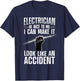 Funny Electrician Art Women Professional Electrician T-Shirt - T-Shirt | Navy