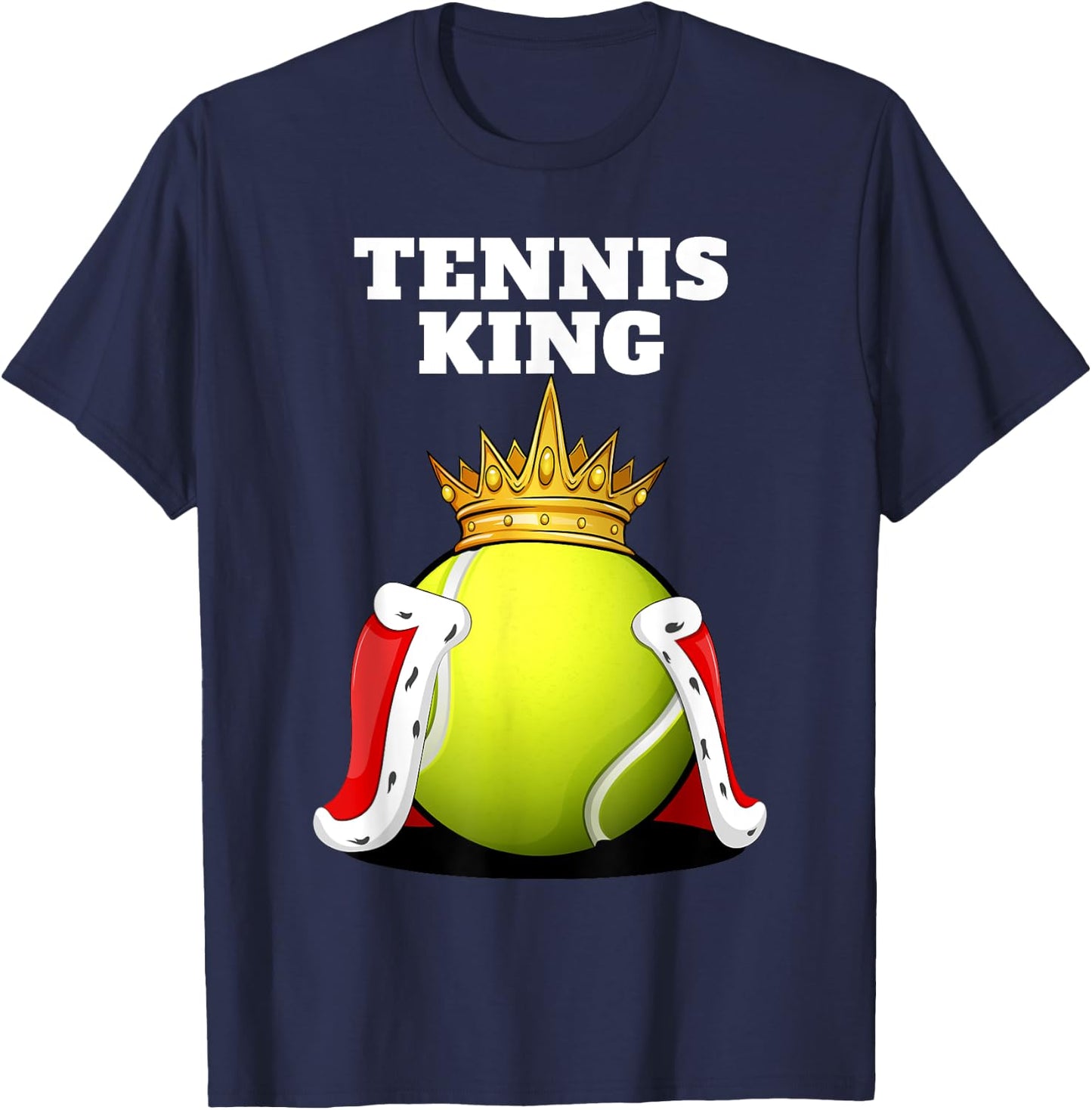Tennis King | Boys Tennis Player Shirt | Tennis T-Shirt - T-Shirt | Navy