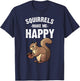 Funny Squirrel Designs Women Kids Chipmunk Lovers T-Shirt - T-Shirt | Navy