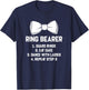 Ring Bearer Guard Rings Eat Cake Wedding Kids Boys T-Shirt - T-Shirt | Navy