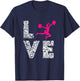 Cheerleader Love Cardio Pom Poms Girl Cheerleading Workout T-Shirt - T-Shirt | Navy