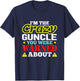 I'm The Crazy Guncle You Were Warned About T-Shirt - T-Shirt | Navy