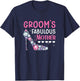 Groom's Fabulous Mother Mom of The Groom to Be Wedding T-Shirt - T-Shirt | Navy