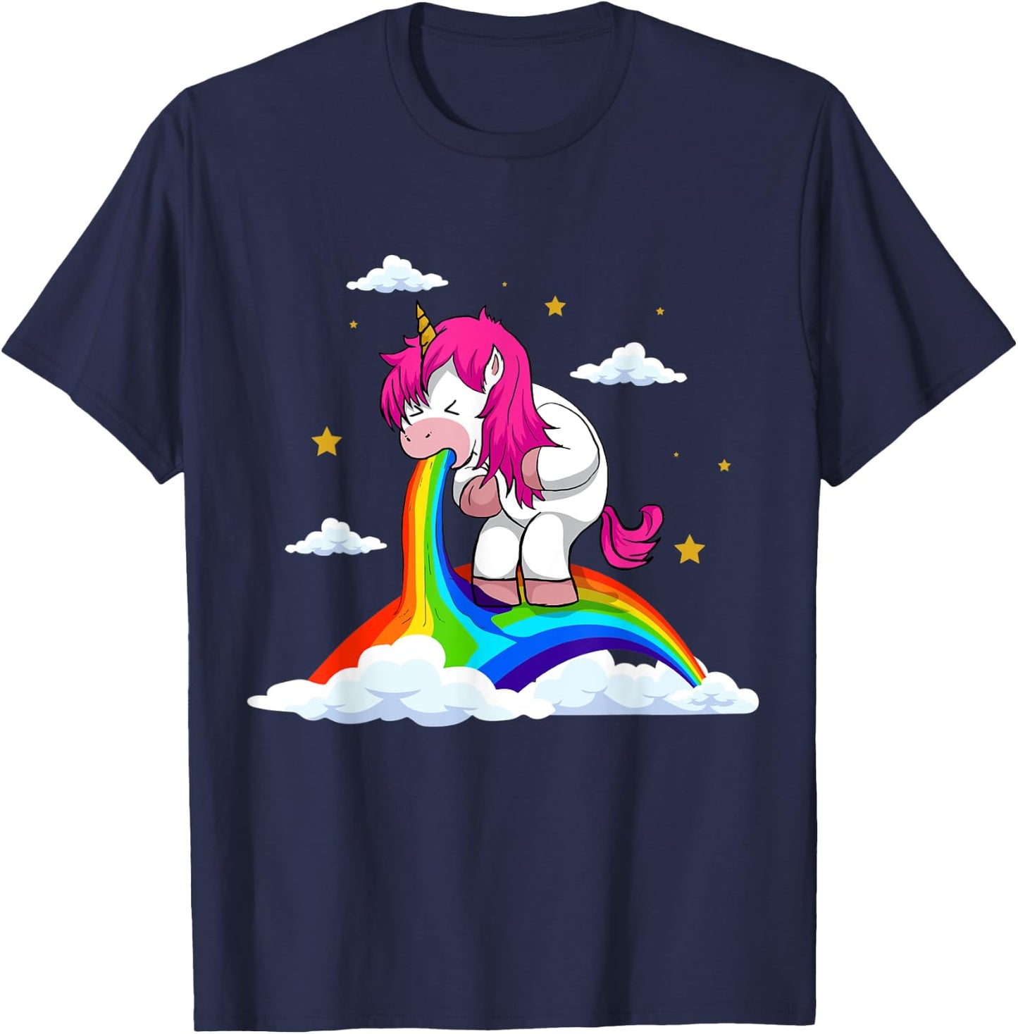 The cheerful evil unicorn T-Shirt - T-Shirt | Navy