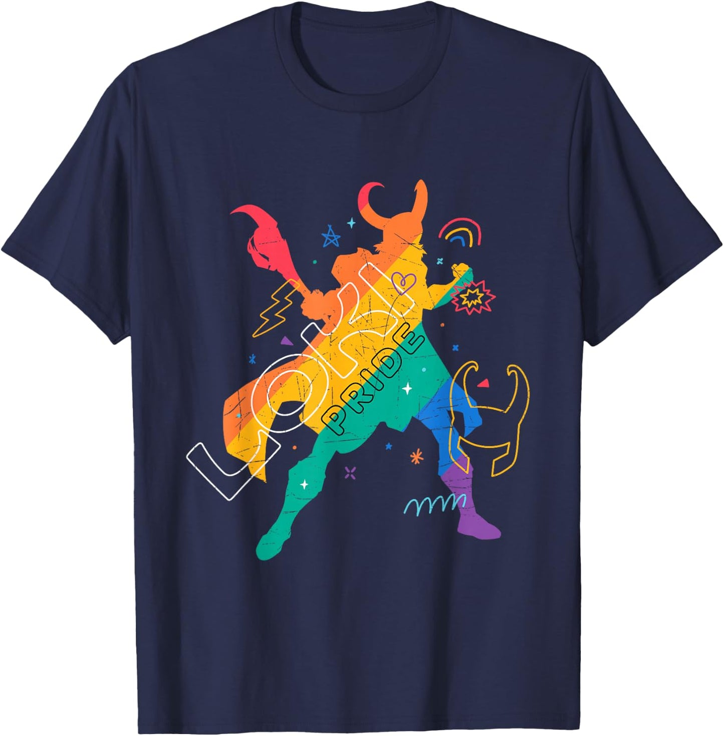 Marvel Loki Pride T-Shirt - T-Shirt | Navy
