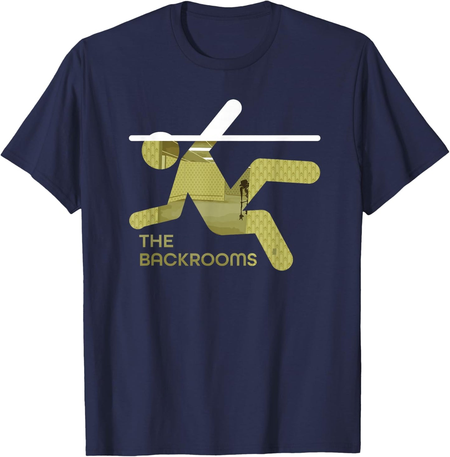 The Backrooms Graphic T-Shirt - T-Shirt | Navy