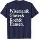 Wiseman Glover Koch Hansen Going to The Moon T-Shirt - T-Shirt | Navy