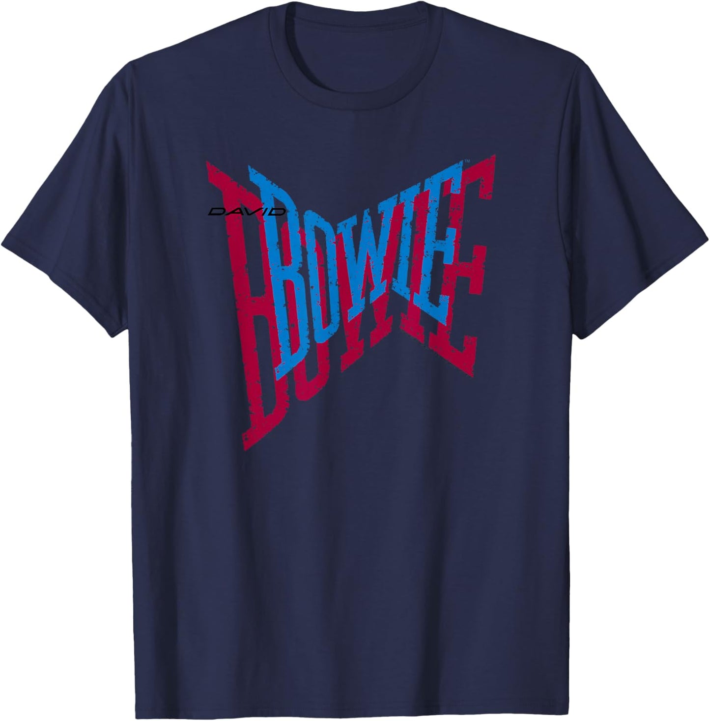 David Bowie - Bowie Bowie Logo Vintage T-Shirt - T-Shirt | Navy