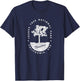 Minimalist Tree Joshua Tree National Park Distressed Design T-Shirt - T-Shirt | Navy