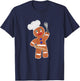 Gingerbread Man Christmas baking T-Shirt - T-Shirt | Navy