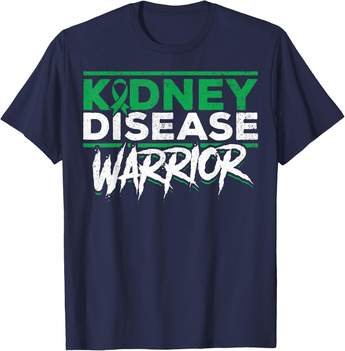CKD Awareness Chronic Kidney Disease Warrior CKD Support CKD T-Shirt - T-Shirt | Navy