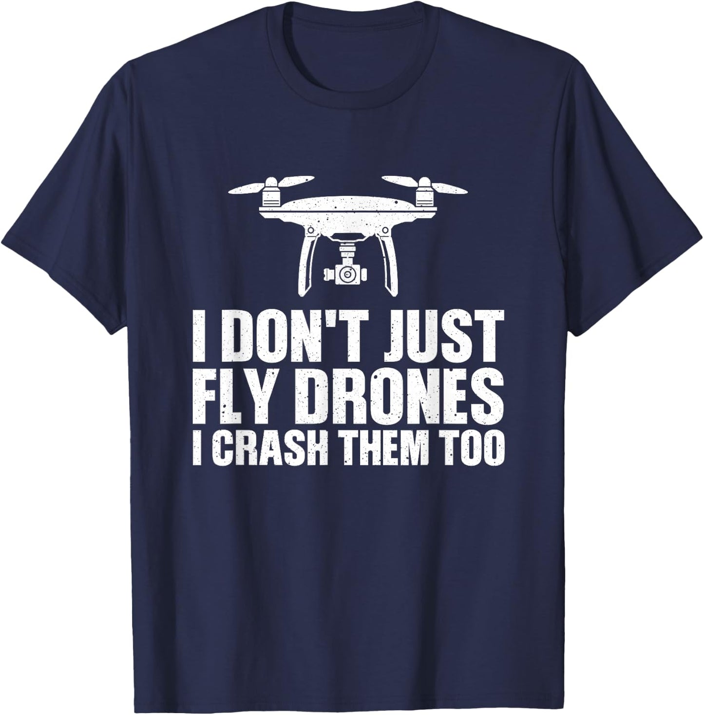 Funny Drone Art Women Boys Drone Racing Drone Pilot T-Shirt - T-Shirt | Navy