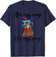 Not My Coop Not My Poop Chickens bandana headband _ glasses T-Shirt - T-Shirt | Navy
