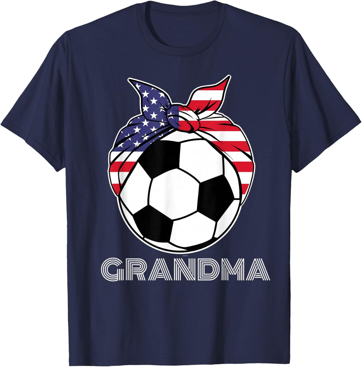 Grandma Gear Nana Grammy Nanny Mamaw Soccer Grandmother T-Shirt - T-Shirt | Navy