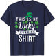 St Patricks Day Running Shirt Women and Kids - Lucky T-Shirt - T-Shirt | Navy