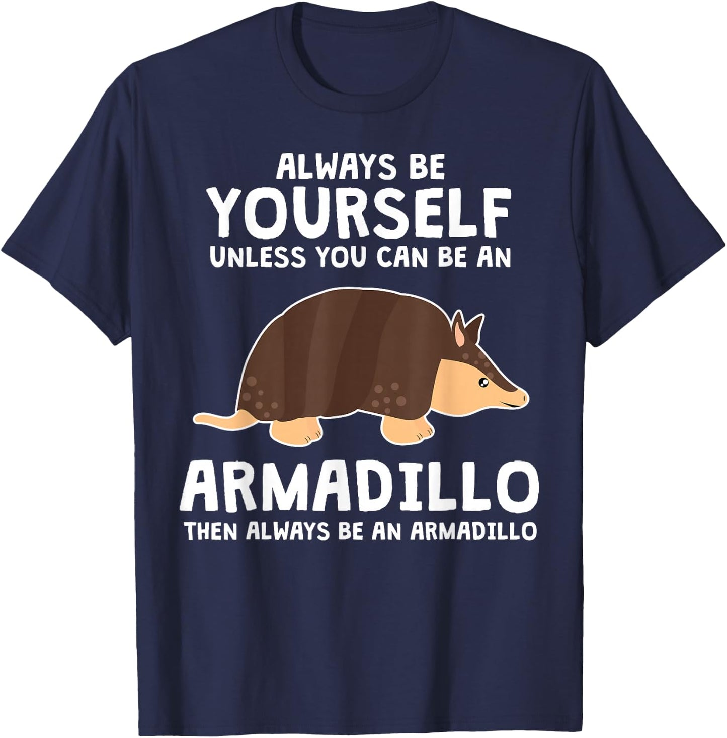 Kids Be A Armadillo Animal Outfit Clothes Gift Armadillo T-Shirt - T-Shirt | Navy