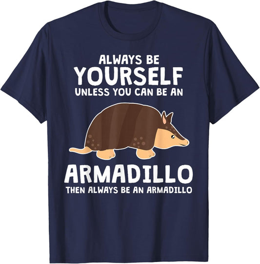 Kids Be A Armadillo Animal Outfit Clothes Gift Armadillo T-Shirt - T-Shirt | Navy