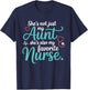 Favorite Aunt Nurse Family Proud RN Niece Nephew Love T-Shirt - T-Shirt | Navy