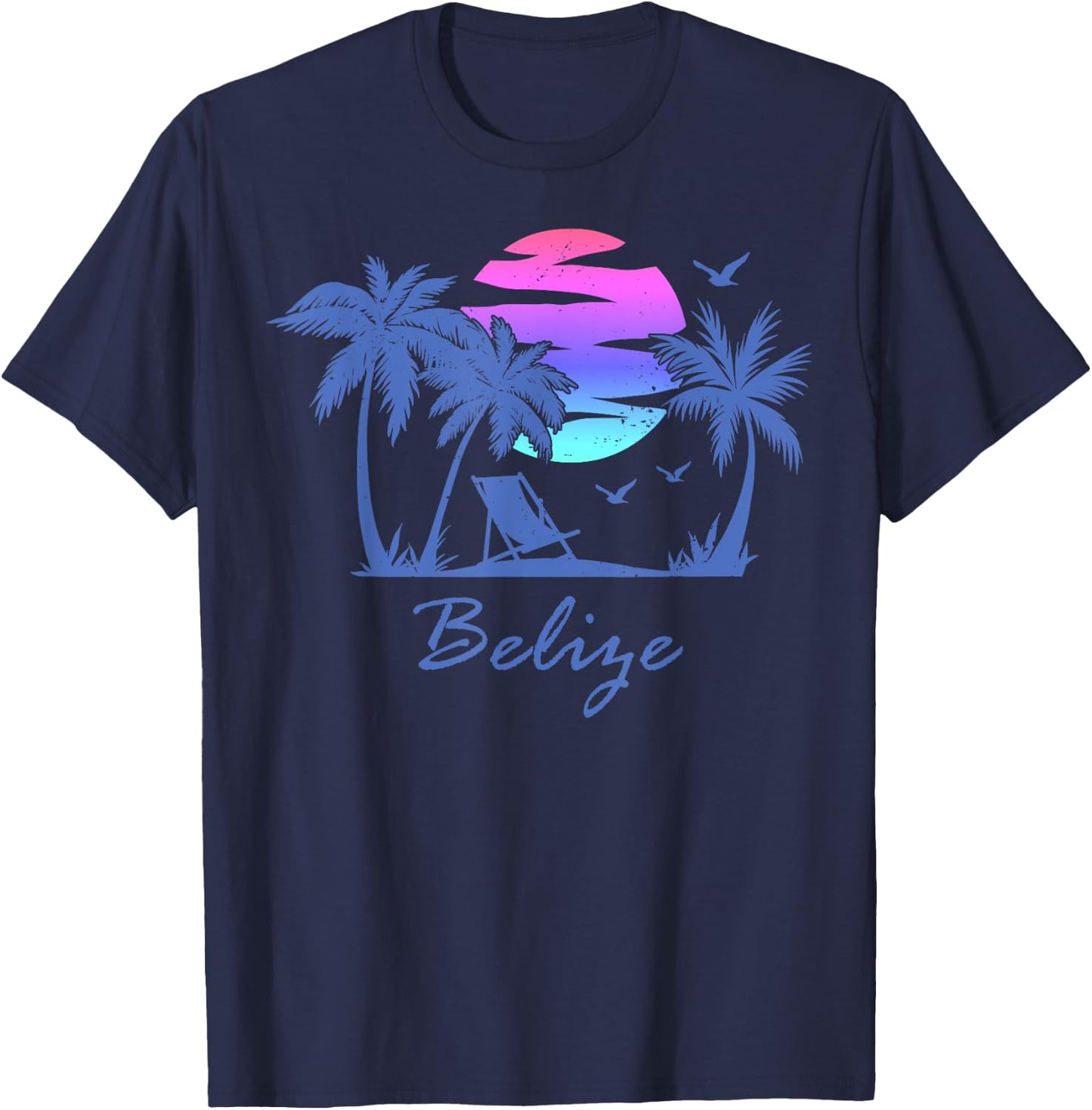 BELIZE Caribbean Beach Vacation Spring Break Honeymoon Trip Men Women Kids T-Shirt - T-Shirt | Navy