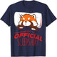 Official Sleepshirt Red Panda Sleeping T-Shirt - T-Shirt | Navy