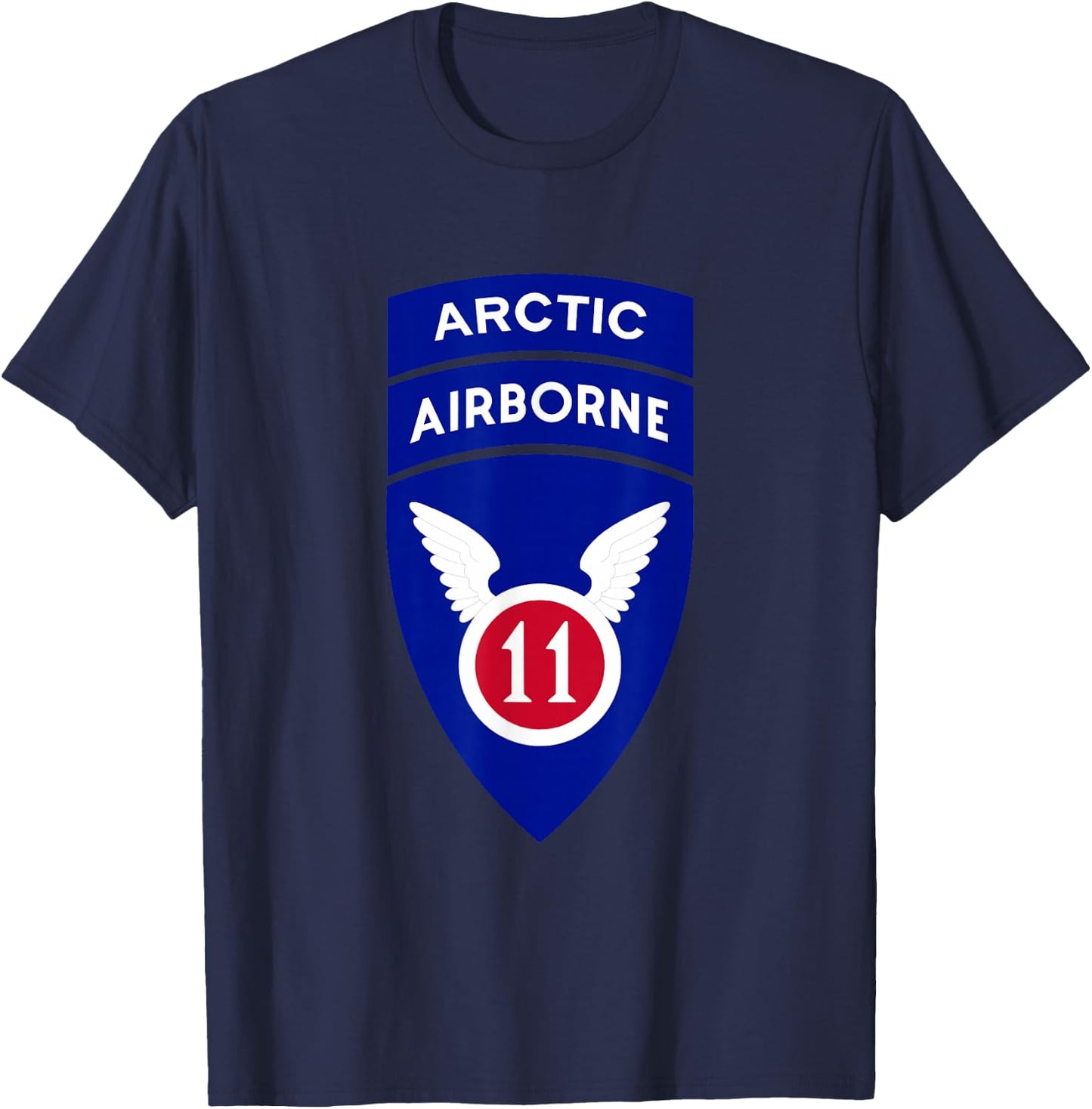 11th Airborne Division Patch - Arctic Angels T-Shirt - T-Shirt | Navy