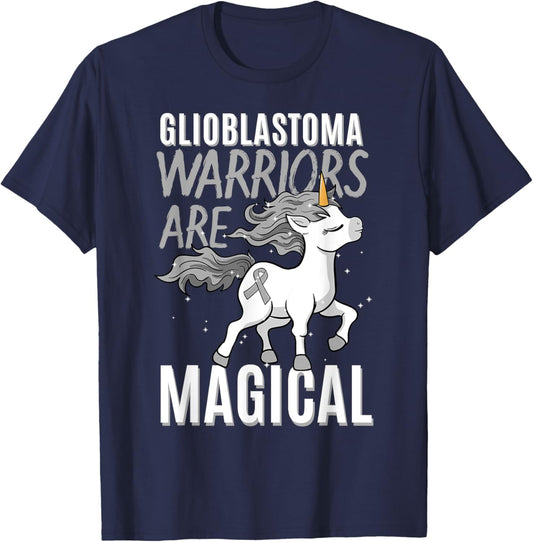Glioblastoma Multiforme Warrior Grade IV Astrocytoma GBM T-Shirt - T-Shirt | Navy