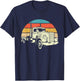 Retro Trucker - Big Rig Hauler Truck Driver Trucking T-Shirt - T-Shirt | Navy