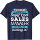 Funny Sales Manager Gift T-Shirt - T-Shirt | Navy