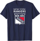 New York Rangers Power Play Royal Officially Licensed T-Shirt - T-Shirt | Navy