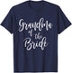 Grandma of The Bride Wedding Party Family Grandmother T-Shirt - T-Shirt | Navy