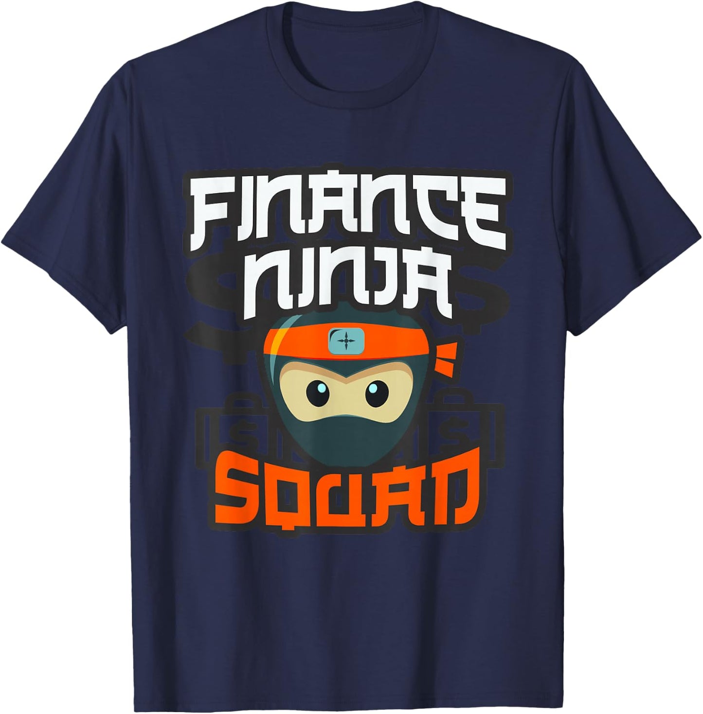 Multitasking CFO Accountant Analysis FINANCE NINJA SQUAD T-Shirt - T-Shirt | Navy
