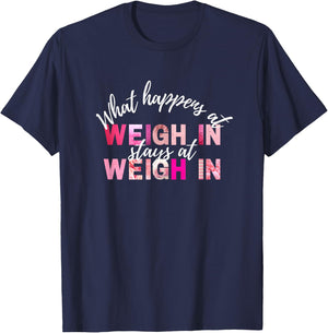 Funny World of Weight Loss Slimming Watcher Weigh In Day T-Shirt - T-Shirt | Navy