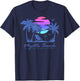 MYRTLE BEACH SOUTH CAROLINA Vacation Retro Vintage Sunset T-Shirt - T-Shirt | Navy