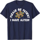 Please Be Patient I Have Autism Puzzle Piece Kid Child T-Shirt - T-Shirt | Navy