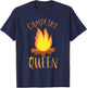 Campfire Queen Funny Outdoor Camping T-Shirt - T-Shirt | Navy