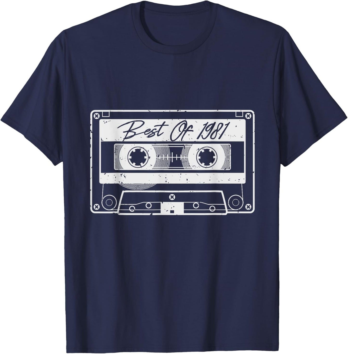 Cassette Tape Costume Shirt Best Of 1981 T- Shirt T-Shirt - T-Shirt | Navy
