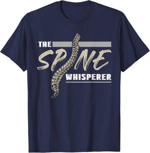The Spine Whisperer Chiropractor Chiropractic T-Shirt - T-Shirt | Navy