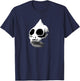 Retro Sleestak reptilian skull graphic T-Shirt - T-Shirt | Navy