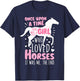 Horse Rider - A Girl Who Loved Horses - Horseback Riding T-Shirt - T-Shirt | Navy
