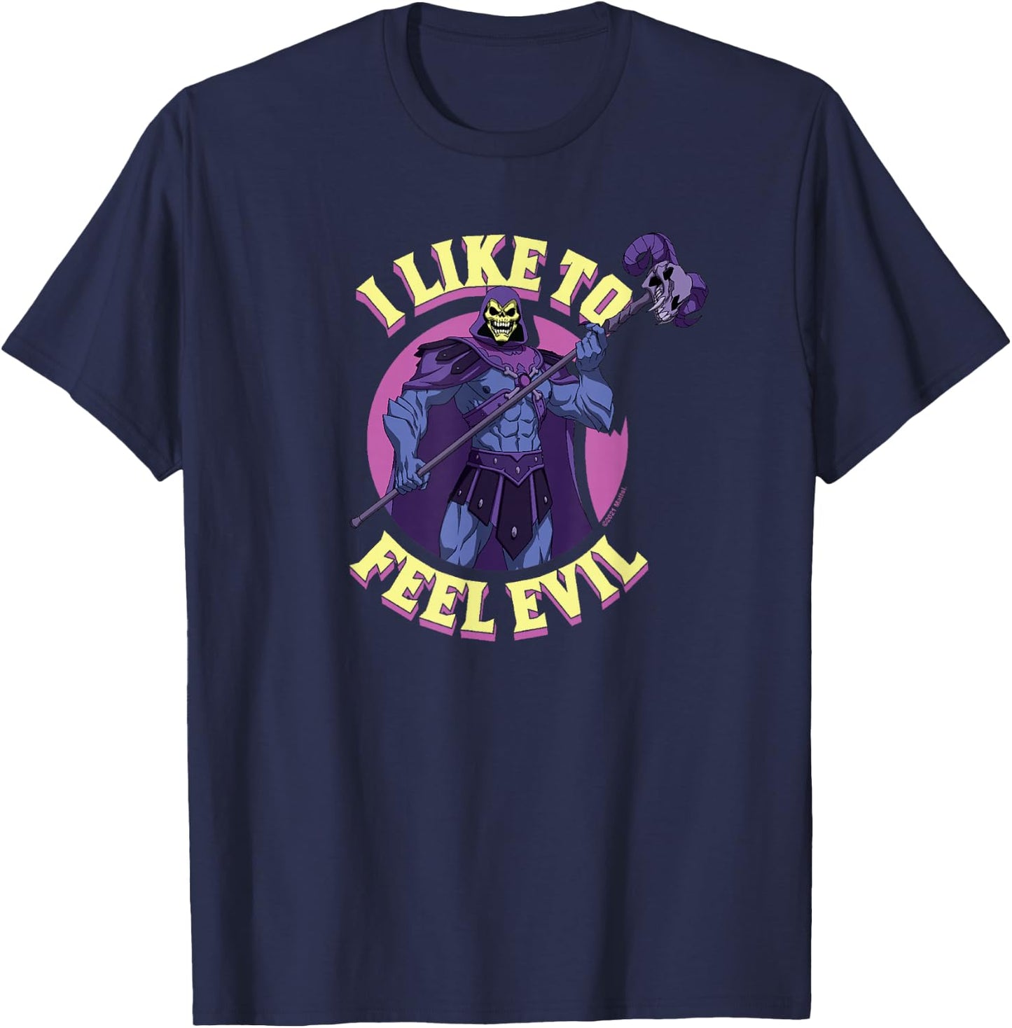 Masters of The Universe: Revelation - Skeletor Feel Evil T-Shirt - T-Shirt | Navy