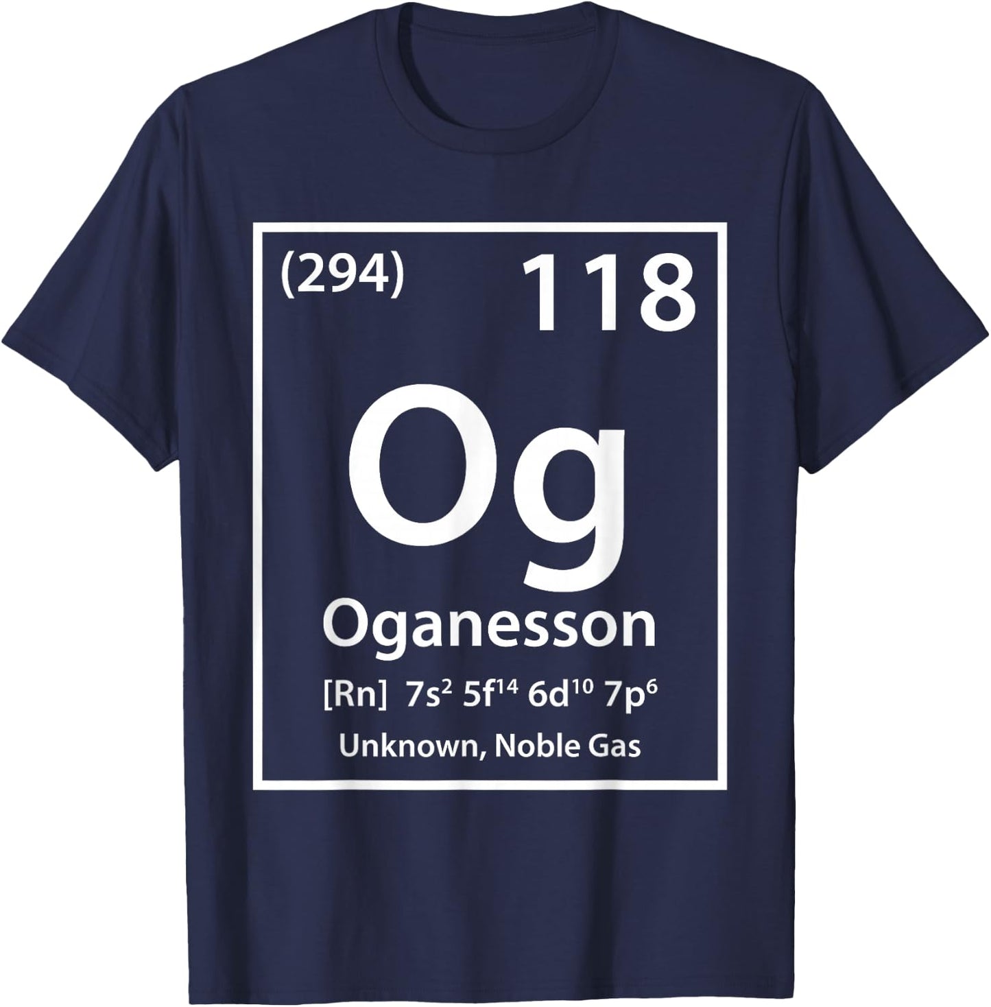 Oganesson Element (white) T-Shirt - T-Shirt | Navy